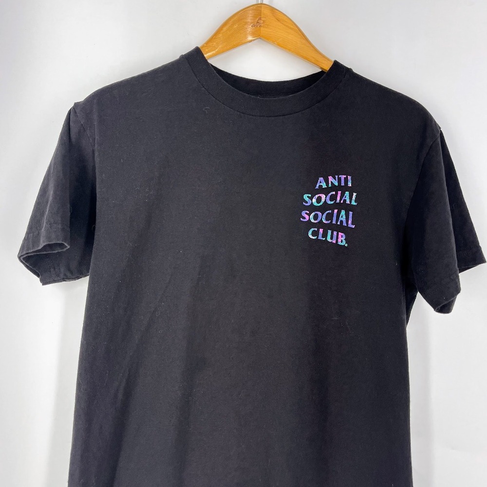 Anti Social Social Club Kiss The Wall Palm Logo T-Shirt Mens Streetwear Tee SZ M - Picture 3 of 12